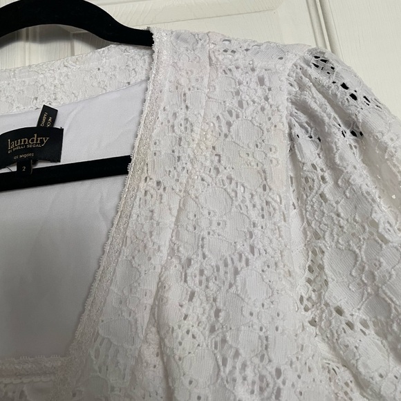 Laundry By Shelli Segal Ivory Lace dress - Picture 5 of 9
